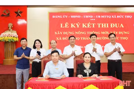 Đức Thọ phát động thi đua xây dựng NTM, phấn đấu lên phường năm 2026 