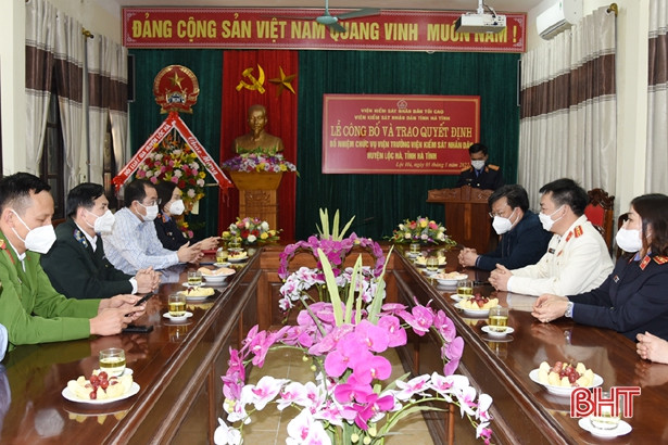 Ông Nguyễn Xuân Định được bổ nhiệm chức vụ Viện trưởng Viện KSND huyện Lộc Hà