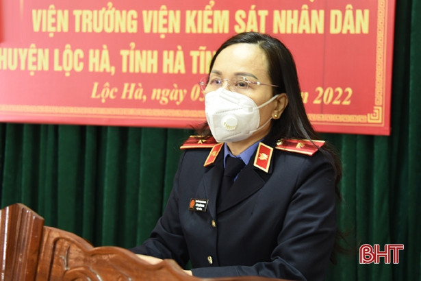 Ông Nguyễn Xuân Định được bổ nhiệm chức vụ Viện trưởng Viện KSND huyện Lộc Hà