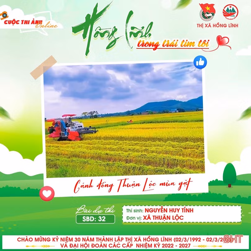 11 tác phẩm đạt giải Cuộc thi ảnh trực tuyến “Hồng Lĩnh trong trái tim tôi”