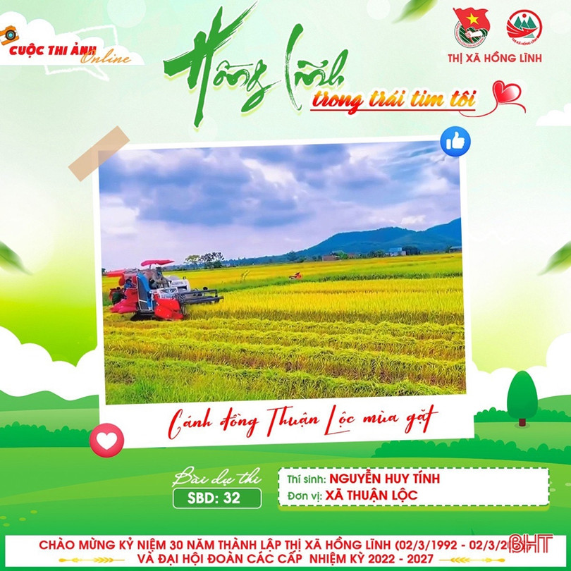 11 tác phẩm đạt giải Cuộc thi ảnh trực tuyến “Hồng Lĩnh trong trái tim tôi”