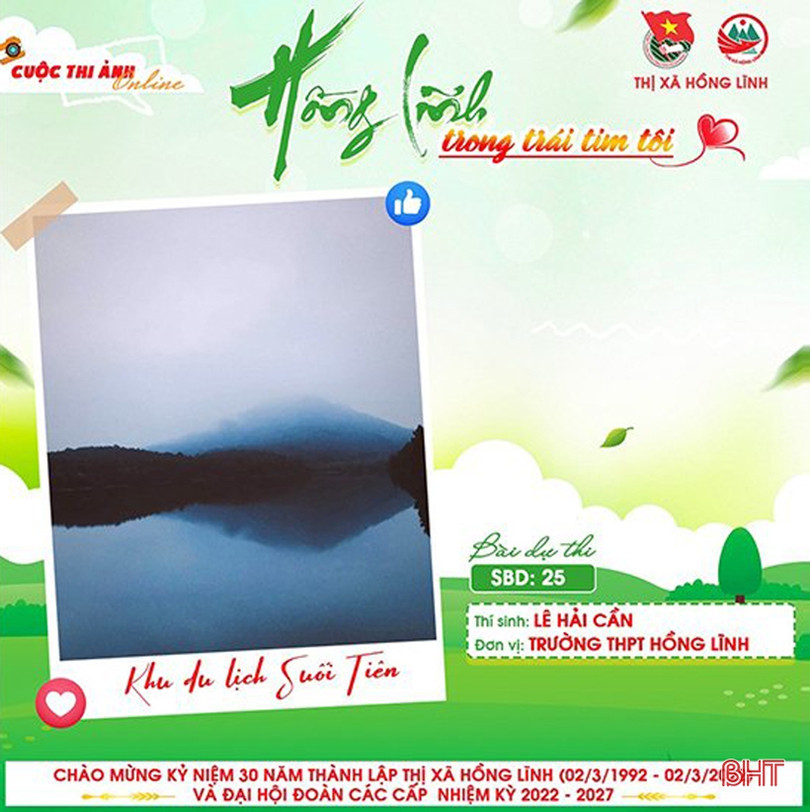 11 tác phẩm đạt giải Cuộc thi ảnh trực tuyến “Hồng Lĩnh trong trái tim tôi”