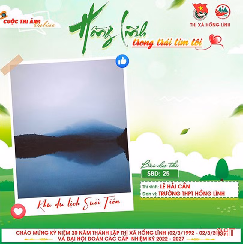 11 tác phẩm đạt giải Cuộc thi ảnh trực tuyến “Hồng Lĩnh trong trái tim tôi”