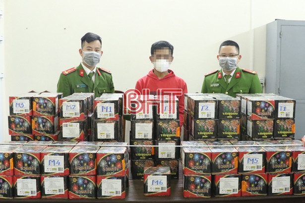 Phá vụ án tàng trữ pháo hoa nổ trái phép với số lượng lớn ở Cẩm Xuyên