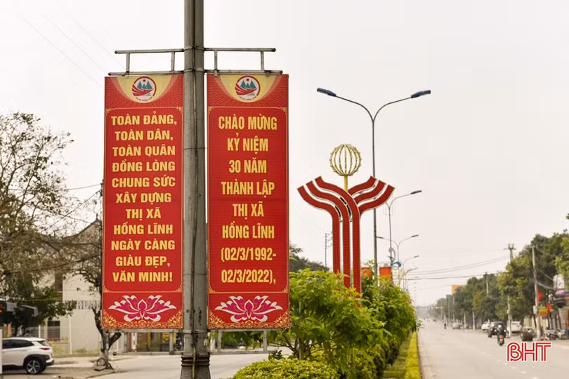 Ngắm phố phường Hồng Lĩnh bước vào tuổi 30