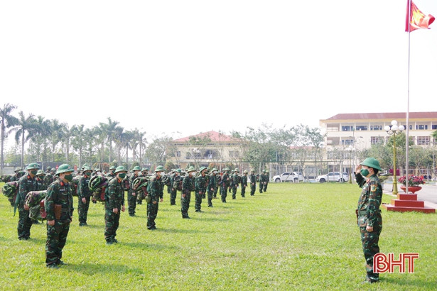 LLVT Hà Tĩnh luyện tập các phương án hành quân ra khu sơ tán