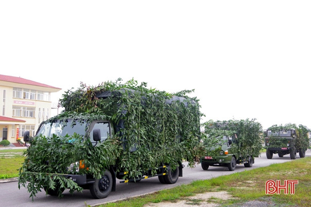 Bộ CHQS tỉnh Hà Tĩnh tổ chức luyện tập chuyển trạng thái sẵn sàng chiến đấu