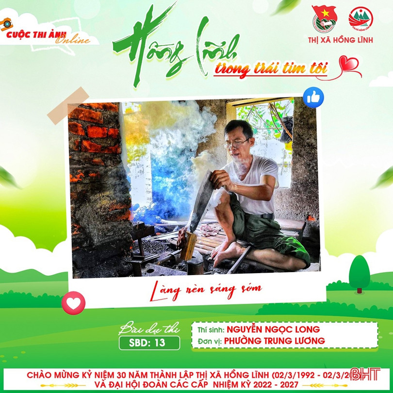 11 tác phẩm đạt giải Cuộc thi ảnh trực tuyến “Hồng Lĩnh trong trái tim tôi”