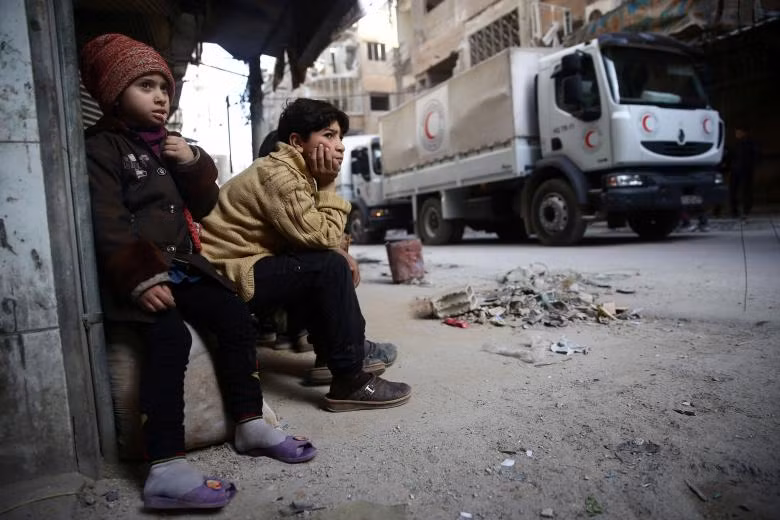 song trong so hai o dong ghouta syria