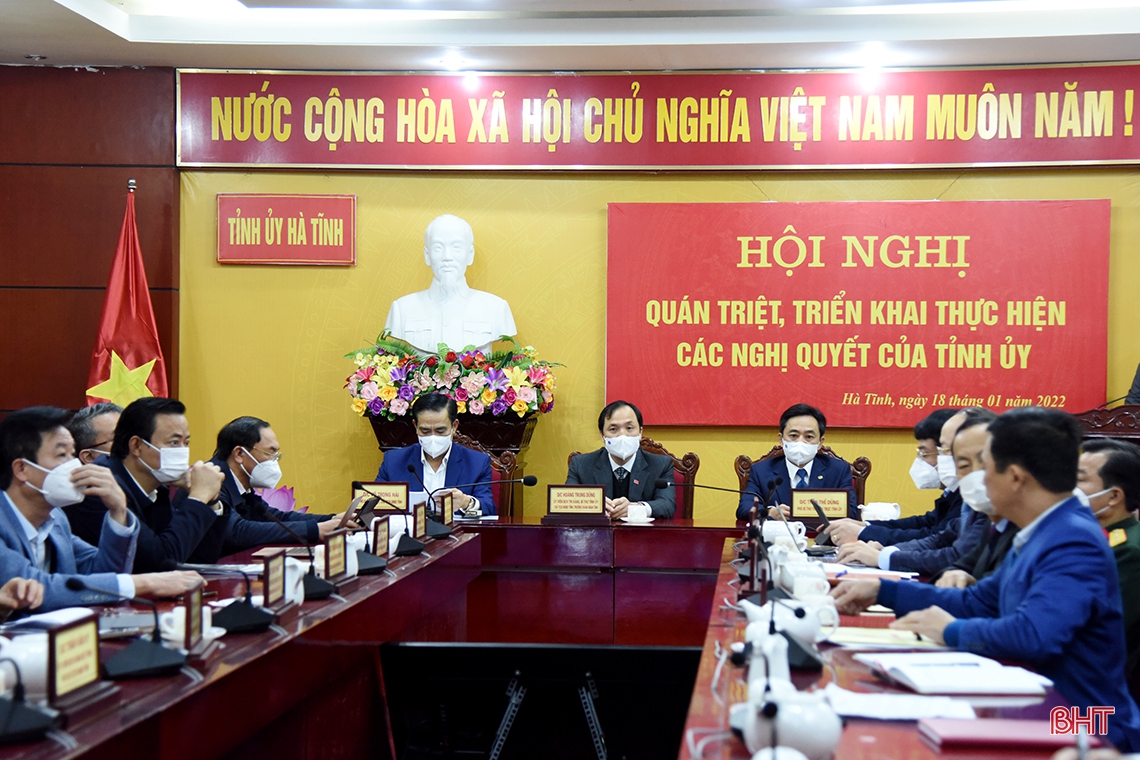 Xây dựng chương trình, kế hoạch thực hiện các nghị quyết của Tỉnh ủy Hà Tĩnh cụ thể, sát thực tiễn