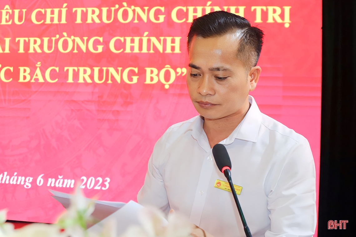 Trường Chính trị Trần Phú Hà Tĩnh đạt 44/56 tiêu chí chuẩn mức 1