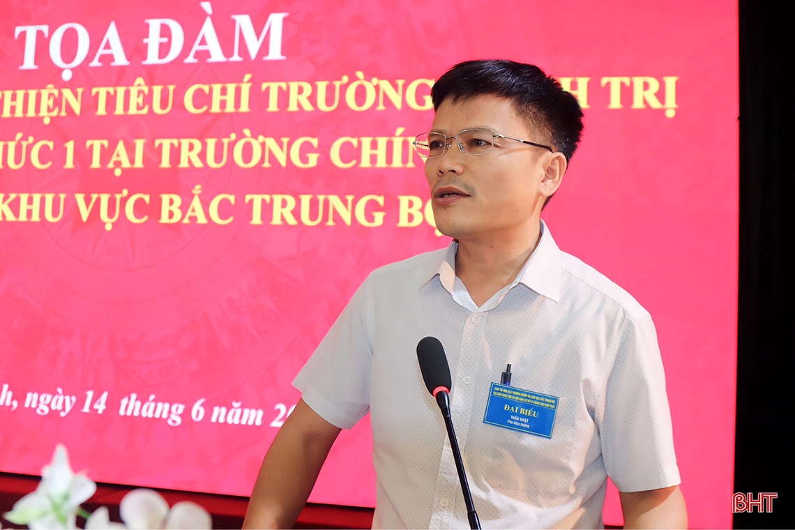 Trường Chính trị Trần Phú Hà Tĩnh đạt 44/56 tiêu chí chuẩn mức 1