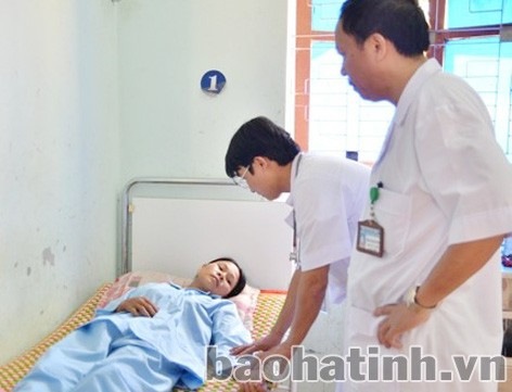 Một trường hợp bị sốc phản vệ được Bệnh viên đa khoa Cẩm Xuyên cứu chữa kịp thời