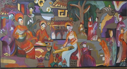 Cận cảnh các tuyệt phẩm mỹ thuật miền Trung & Tây Nguyên ảnh 12