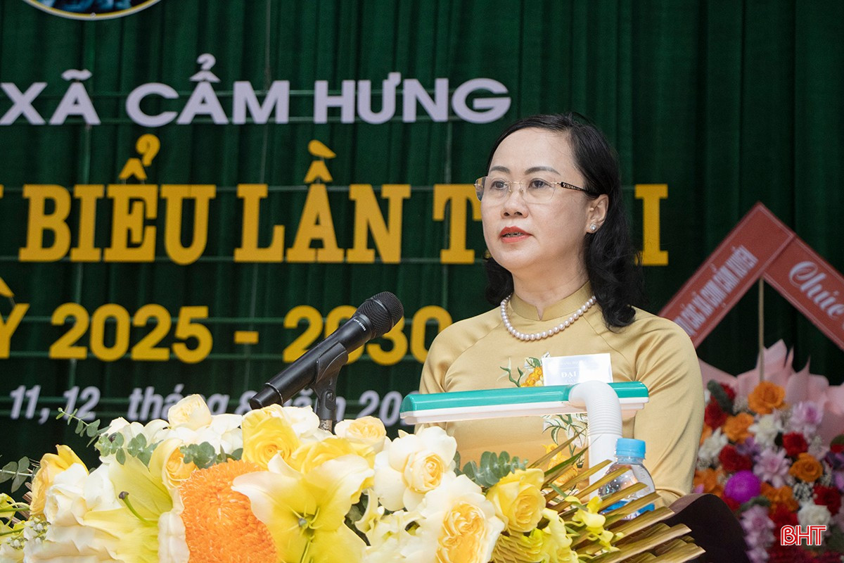 Trưởng ban Tổ chức Tỉnh ủy Trương Thanh Huyền phát biểu chỉ đạo tại đại hội. bqbht_br_3.jpg