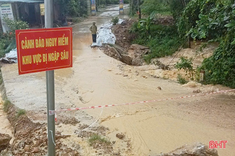 ... và gắn biển cảnh báo nguy hiểm.