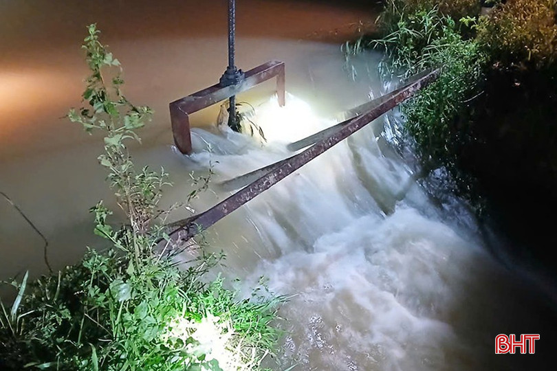 Vị trí cống vỡ.