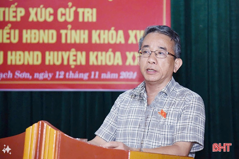 Chủ nhiệm Ủy ban Kiểm tra Tỉnh ủy Hà Văn Trọng phát biểu tiếp thu tại hội nghị.