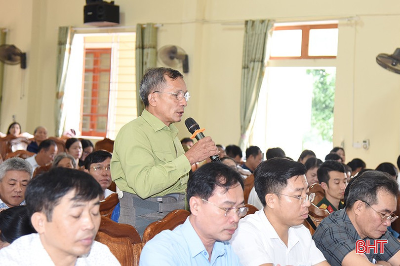Cử tri Lê Văn Quý (thôn Trung Văn) kiến nghị nội dung liên quan đến vấn đề nước sạch cho người dân các xã bãi ngang.