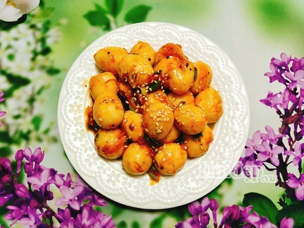 mon ngon sieu toc trung cut sot chua ngot dam da dua com vo cung