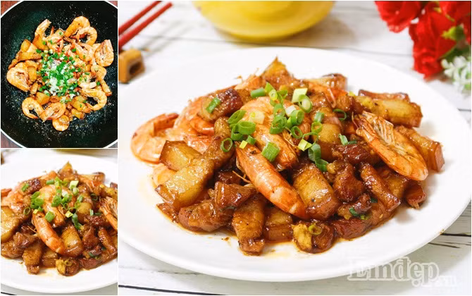 20 phut lam tom rang thit ba chi cho bua com dau tuan dam da thom ngon