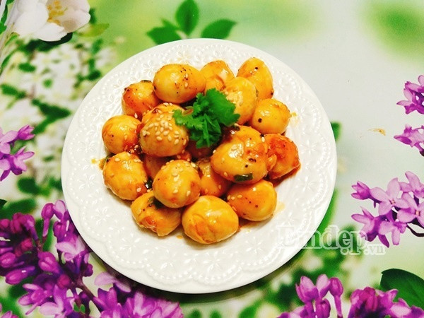 mon ngon sieu toc trung cut sot chua ngot dam da dua com vo cung