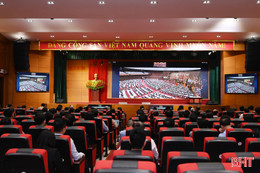 Cán bộ, đảng viên Hà Tĩnh nghiêm túc học tập, quán triệt Nghị quyết Đại hội XIV của Đảng 
