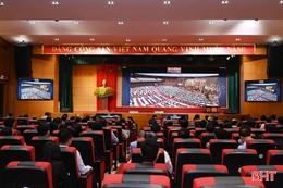 Cán bộ, đảng viên Hà Tĩnh nghiêm túc học tập, quán triệt Nghị quyết Đại hội XIV của Đảng 