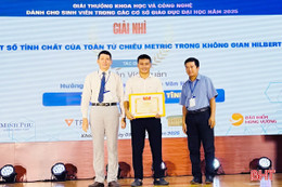 Sinh viên Đại học Hà Tĩnh đạt Giải thưởng KH&CN sinh viên toàn quốc 2025