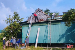 Thạch Hà xây mới, sửa chữa 82 nhà ở cho hộ nghèo, cận nghèo 