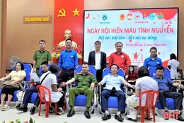 Thu về 158 đơn vị máu tại Ngày hội hiến máu tình nguyện ở xã Hương Khê