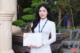 Gặp gỡ nữ sinh duy nhất của Hà Tĩnh đạt giải thưởng Sao Tháng Giêng