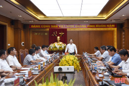 Ban Thường vụ Tỉnh ủy Hà Tĩnh thống nhất chủ trương về 3 dự án trên địa bàn