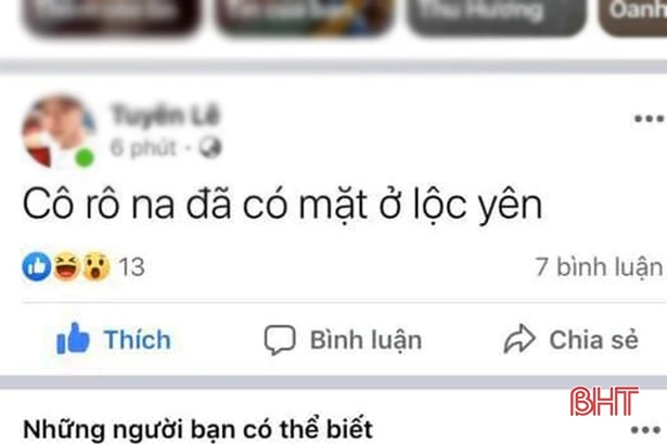 Lấy trộm facebook bạn đăng tin sai sự thật về dịch Covid-19