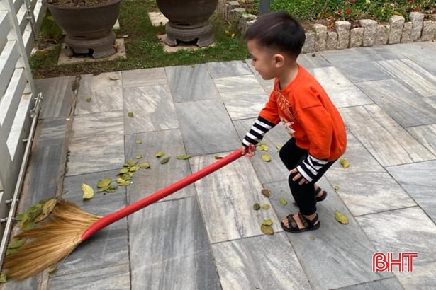 “Trung Kiên nhí” hào hứng với phong trào “Mỗi ngày một việc tốt”