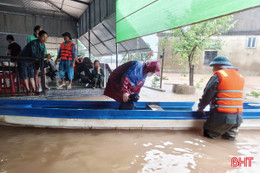 Cả hệ thống chính trị Hà Tĩnh vào cuộc ứng phó mưa lũ