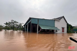 Các địa phương hạ du hồ Kẻ Gỗ ngập sâu