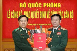 Cục trưởng Cục Trinh sát Võ Tiến Nghị được thăng quân hàm Thiếu tướng 