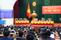 Bế mạc Kỳ họp thứ 34, HĐND tỉnh Hà Tĩnh, thông qua các nghị quyết quan trọng