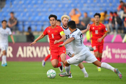 U23 Việt Nam chơi tốt trong hiệp một.