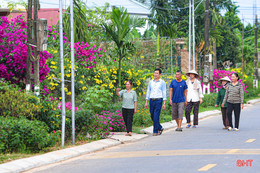 Khu dân cư mẫu, điểm sáng trong xây dựng nông thôn mới ở Hà Tĩnh