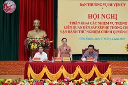 Cẩm Xuyên sẵn sàng vận hành bộ máy hành chính cấp xã mới