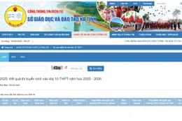 Cách tra cứu điểm thi vào lớp 10 Hà Tĩnh