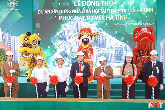 Động thổ dự án nhà ở xã hội 1.900 căn hộ ở Hà Tĩnh