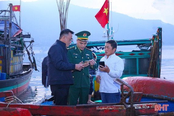 Kiểm tra tàu cá, giám sát sản lượng thủy sản tại cảng cá