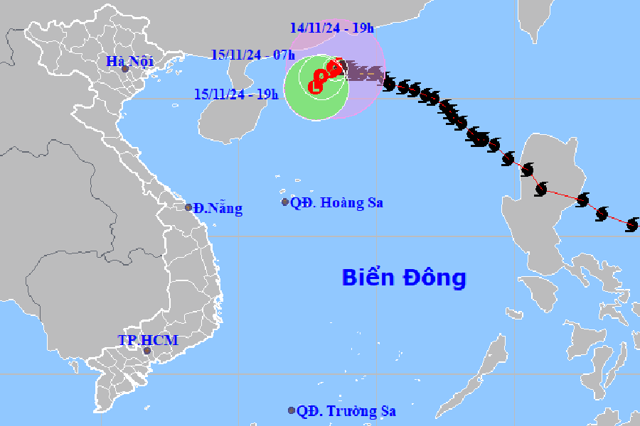 Tin mới về cơn bão số 8 và bão USAGI gần Biển Đông