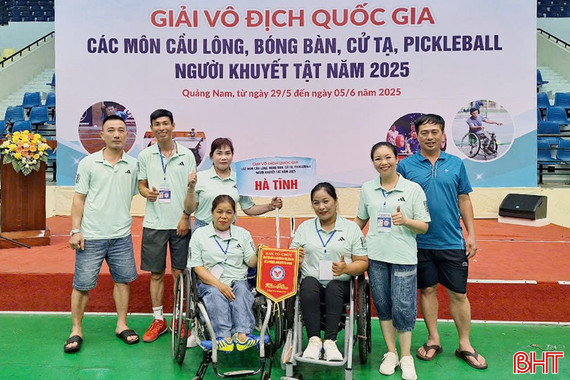 Hà Tĩnh xếp thứ 3 toàn đoàn tại giải thể thao người khuyết tật