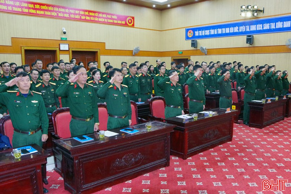 Bộ CHQS Hà Tĩnh thi đua tăng tốc, bứt phá chào mừng 80 năm Ngày Tổng tuyển cử đầu tiên