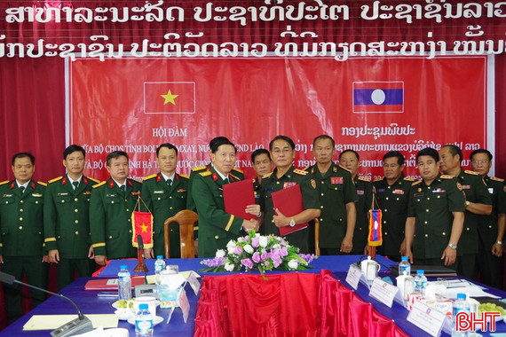 Bộ CHQS 2 tỉnh Hà Tĩnh, Bolikhămxay hội đàm phối hợp hoạt động