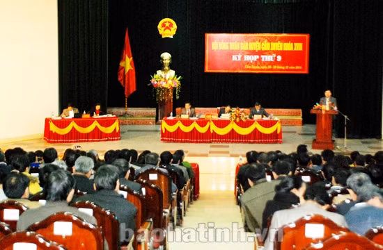 HĐND huyện Cẩm Xuyên khai mạc kỳ họp thứ 9, khóa XVIII vào ngày 29/12/2014